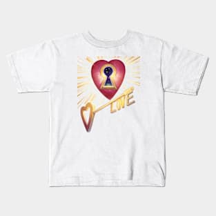 heart lock Kids T-Shirt